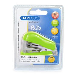 Rapesco Bug Mini-Heftgerät - 12 Blatt - Grün