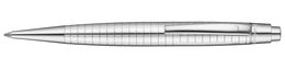 Waldmann 4652 Concorde Kugelschreiber Quadrate Muster (M, blau)