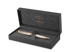 PARKER, Kugelschreiber Sonnet Premium  Silver Mistral G.C. (Sterling Silver)  ( M, schwarz )