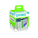 DYMO S0722480 LabelWriter Ordner-Etiketten breit, 1 Rolle à 110 Etiketten, weiss