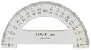 LINEX S0761390 910 Halbkreis-Winkelmesser 180° mit 1° Teilung, 10 cm. 