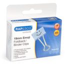 Rapesco 19mm Emoji Foldback Befestigungsclips (hellblau) - 20 Klammern