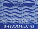 WATERMAN S0110860 Tintenpatronen Standard Schachtel à 8 Patronen (floridablau)