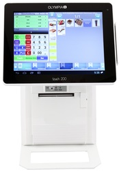 OLYMPIA Touch 200 Registrierkasse, weiss, Touchscreen, 99 Warengruppen, 384 Tische
