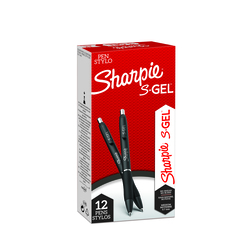 SHARPIE S-Gelschreiber mit Druckmechanik  (0.7, schwarz)