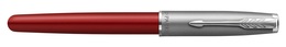 PARKER 2146736 Füllfederhalter Sonnet Essential Metal & Red C.C. ( F, schwarz )