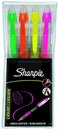SHARPIE S0189023 Leuchtstift LIQUID ACCENT KEILSPITZE 4er-Set (grün, orange, gelb, pink)