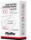 Pfeiffer Laminierfolien im Kreditkartenformat 125 Mik, 100er Packung