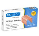 Rapesco S24600Z3 24/6mm Kupfer-Heftklammern - 1.000 Stück