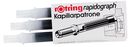 ROTRING KAPILLARPATRONEN für RAPIDOGRAPH 3 Stk. (schwarz)